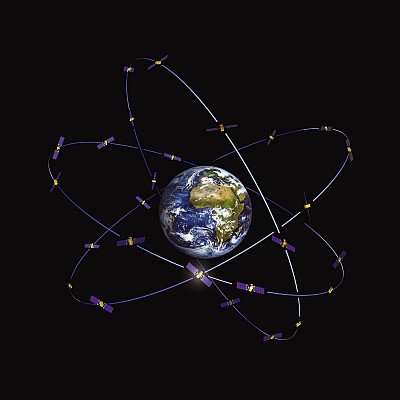 Europe's Galileo constellation (Credits: ESA-J. Huart)